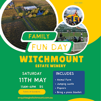 Family Fun Day at Witchmount Estate Winery